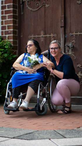 Hochzeit in der Kästorfer Diakonie: Nettchen Bergmann und Andi Rehfeld geben sich das Ja-Wort
