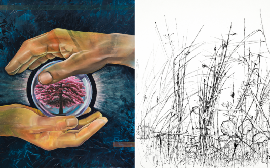 Kraftvolle Bilder, feine Zeichnungen: Bis 23. Oktober ist die Ausstellung 